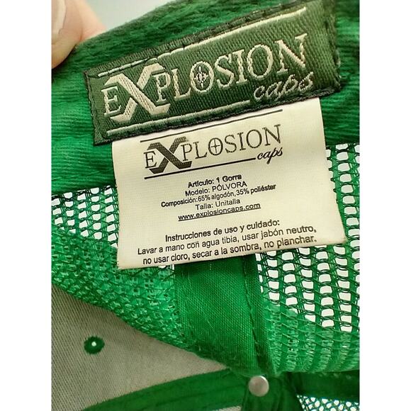 Vintage Sarge Trucking Snapback Hat Green Olive Mesh Trucker Cap Explosion Caps - Picture 10 of 10